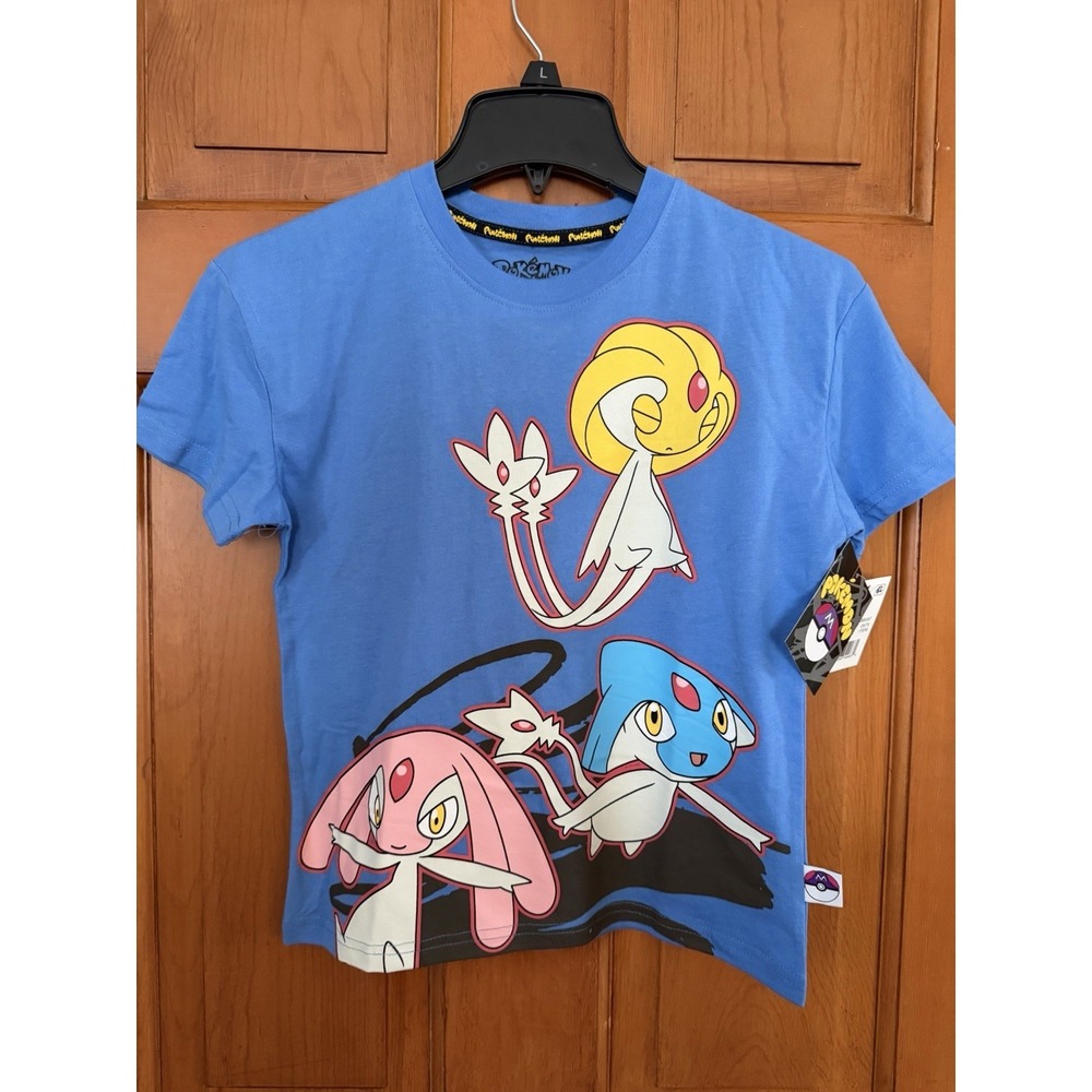 Boys' Pokemon Blue Short Sleeve Graphic T-Shirt Small Legendary Sinnoh Region